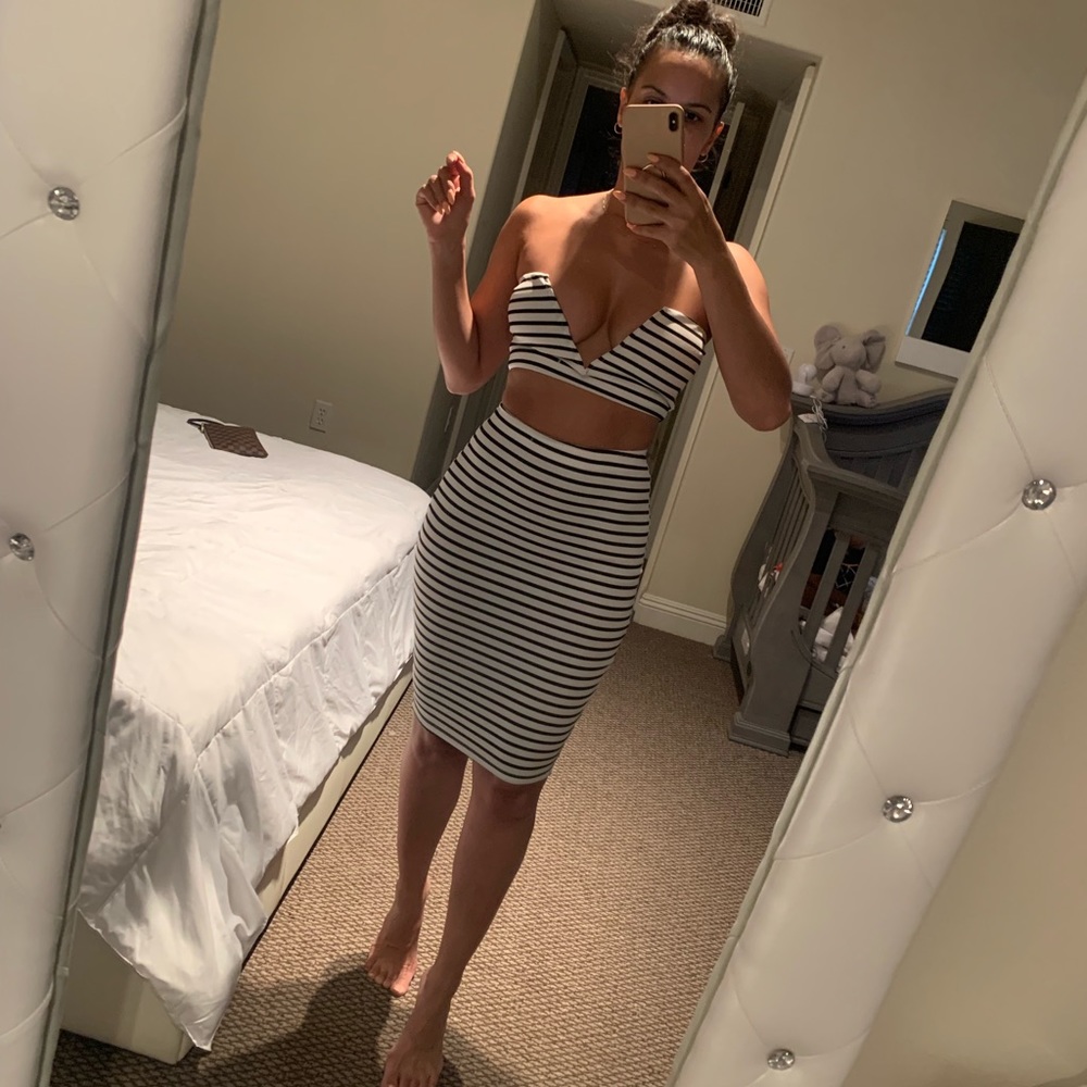 2- piece crop top & skirt